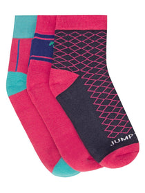 Women Pack of 3 Ankle length Socks - JUMP USA