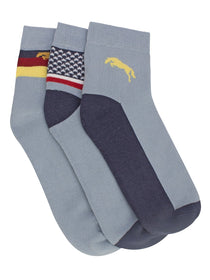 Men Pack of 3 Ankle Length socks - JUMP USA (1568794116138)