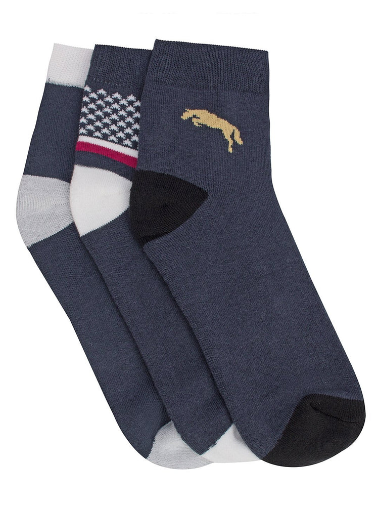 Men Pack of 3 Ankle Length socks - JUMP USA (1568794345514)