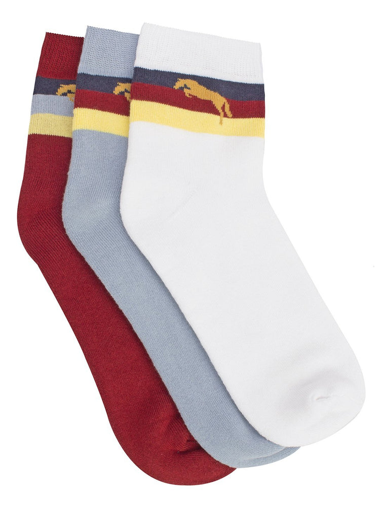Men Pack of 3 Ankle Length socks - JUMP USA (1568795164714)