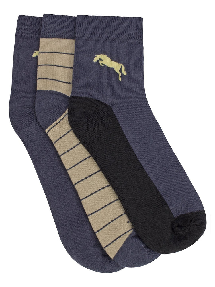 Men Pack of 3 Ankle Length socks - JUMP USA (1568795361322)