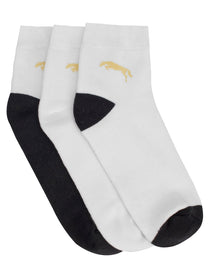 18SS16975-645-STD-JUMP-USA-Men's-Ankle-Length-Bamboo-Cotton-Socks-Pack-of-3-|-Men-Casual-Socks-for-Everyday-Wear-Sweat-Proof,-Quick-Dry,-Padded-for-Extra-Comfort-|-Color-White-White-Black