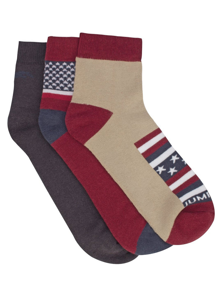 Men Pack of 3 Ankle length socks - JUMP USA (1568795820074)