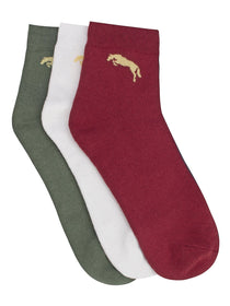 Men Pack of 3 Ankle length socks - JUMP USA (1568796180522)