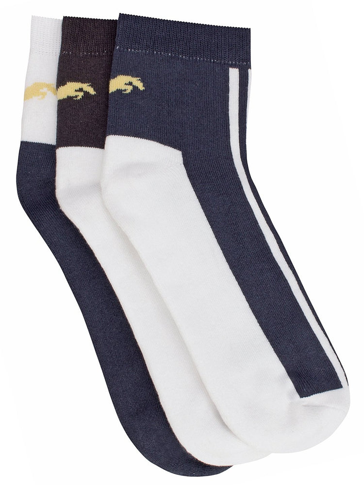 Men Pack of 3 Ankle length socks - JUMP USA (1568796475434)