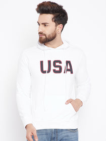 Mens Solid White Sweatshirt - JUMP USA