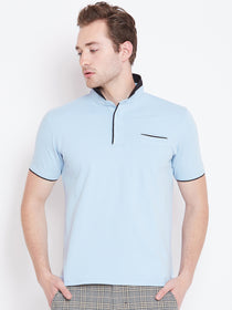 JUMP USA Men Blue Polo T-Shirt - JUMP USA