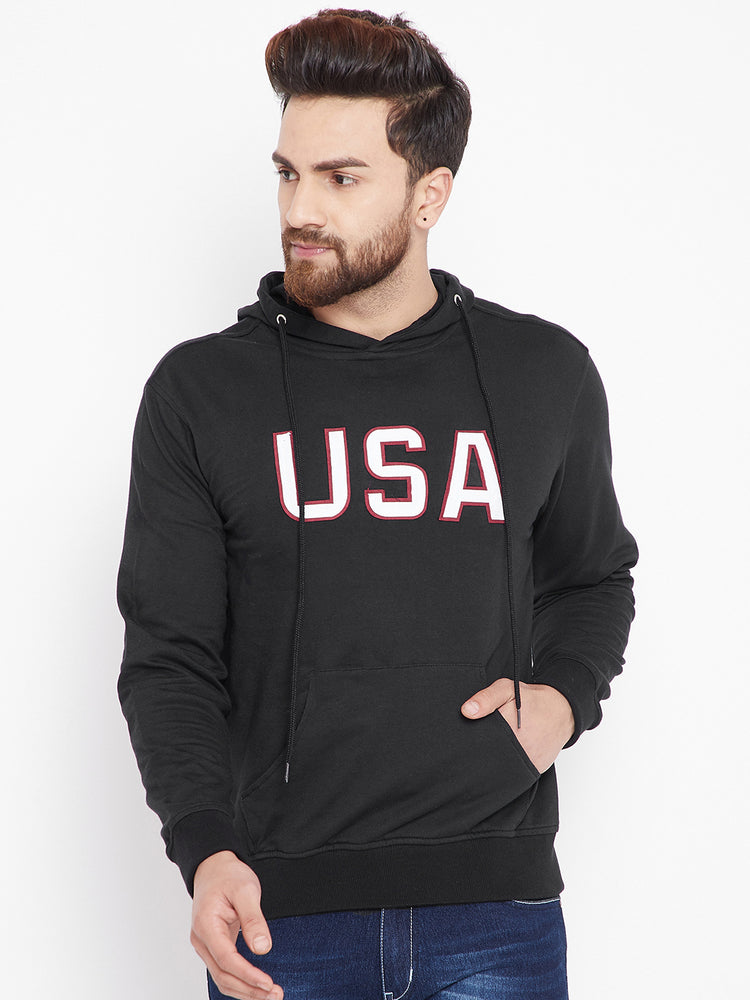 Mens Solid Black Sweatshirt - JUMP USA