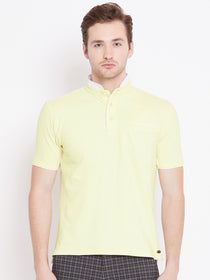 JUMP USA Men Yellow Polo T-Shirt - JUMP USA