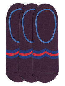 JUMP USA Women's Cotton Shoe Liner Socks (Purple,Blue,Pink, Free Size) Pack of 3 - JUMP USA