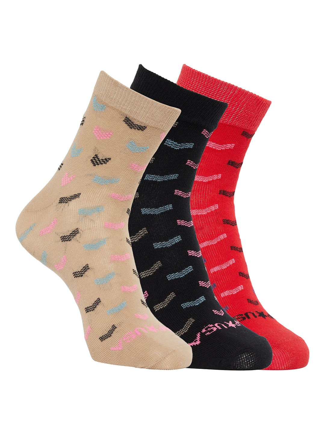 Jump Usa Women'S Pack Of 3 Ankle Length Socks