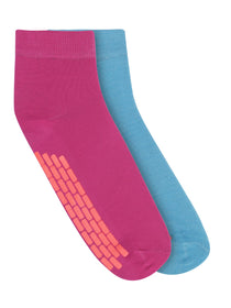 161627-104-STD-JUMP-USA-Women's-Cotton-Avobe-Ankle-Length-Casual-Socks-Padded-for-Extra-Comfort-(Blue-and-Red-Free-Size)-Pack-of-2
