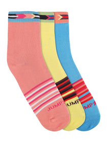 Women Pack of 3 Ankle Length Socks - JUMP USA