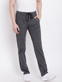 JUMP USA Men Grey Active Wear Solid Track Pant - JUMP USA