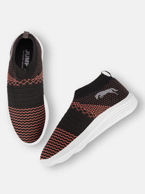 JUMP USA Women's Textured Black Smart Casual Sneakers Shoes - JUMP USA