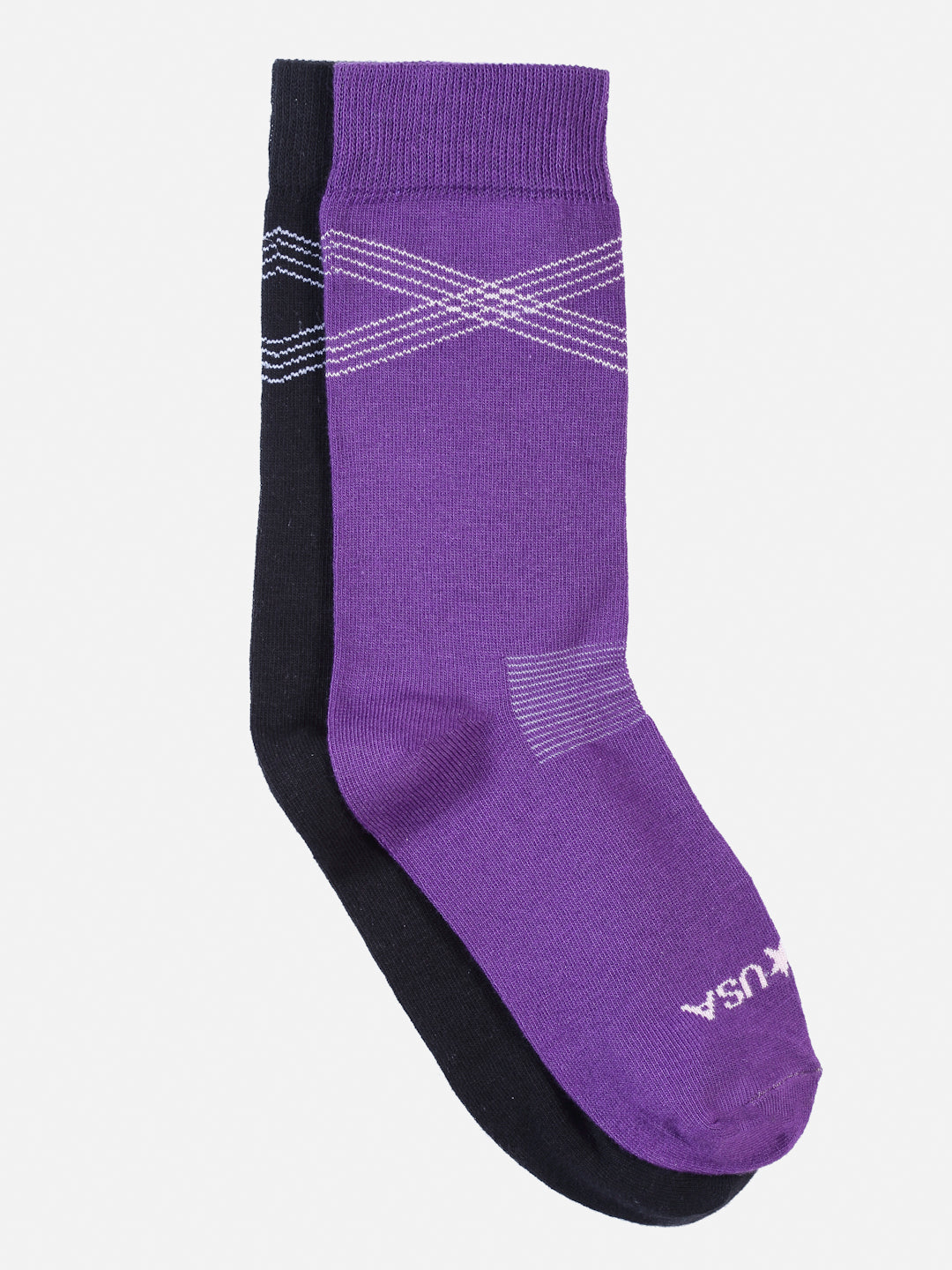 JUMP USA Set of 2 Mid Length Socks For Men