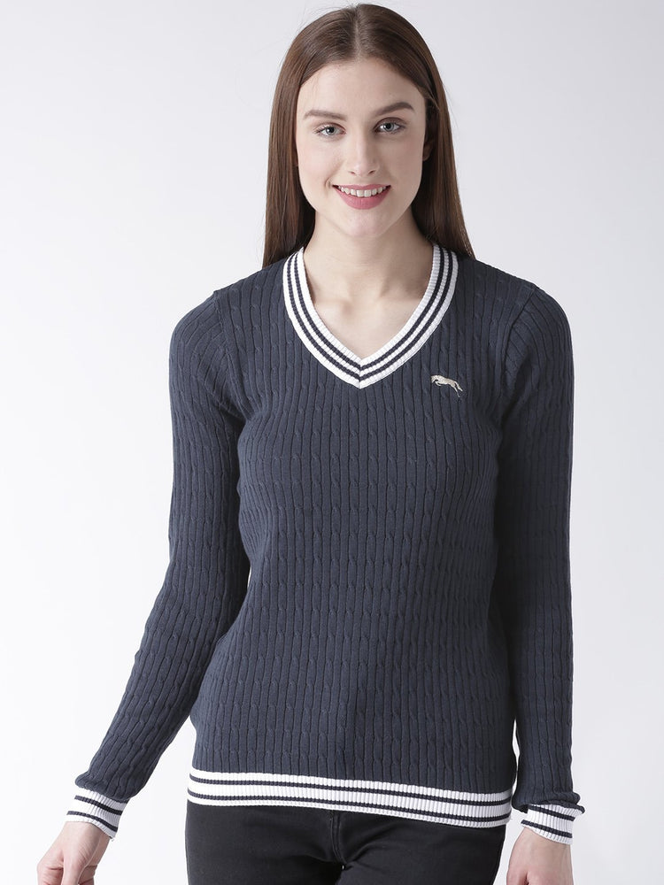 Women Full Sleeves Cotton Casual Sweater - JUMP USA (1568783269930)