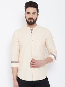 JUMP USA Men Butter Solid Cotton Casual Shirts - JUMP USA