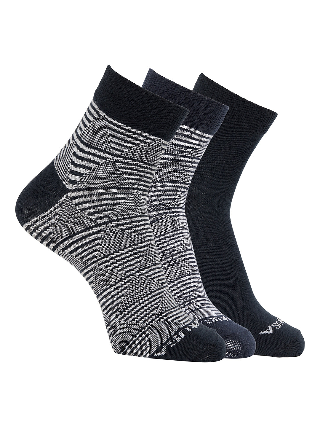 Jump Usa Men'S Pack Of 3 Ankle Length Socks