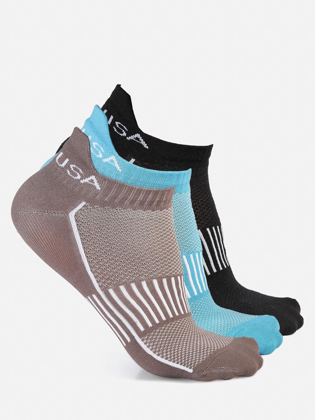 JUMP USA Set of 3 Ankle Length Socks For Women
