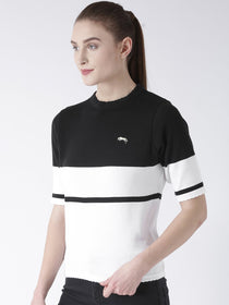 Women Half Sleeves Cotton Casual Sweater - JUMP USA (1568786219050)