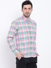 Men Casual Checked Multi Shirts - JUMP USA