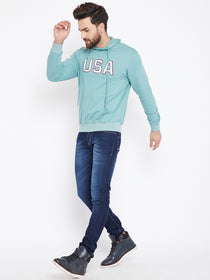 Mens Solid Periwinkle Sweatshirt - JUMP USA