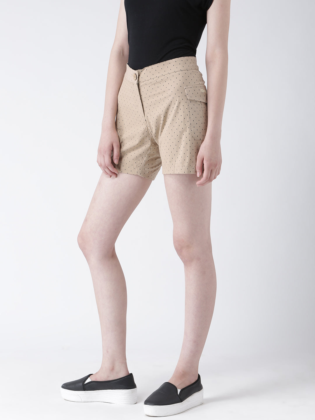 Women Cotton Printed Regular Shorts - JUMP USA