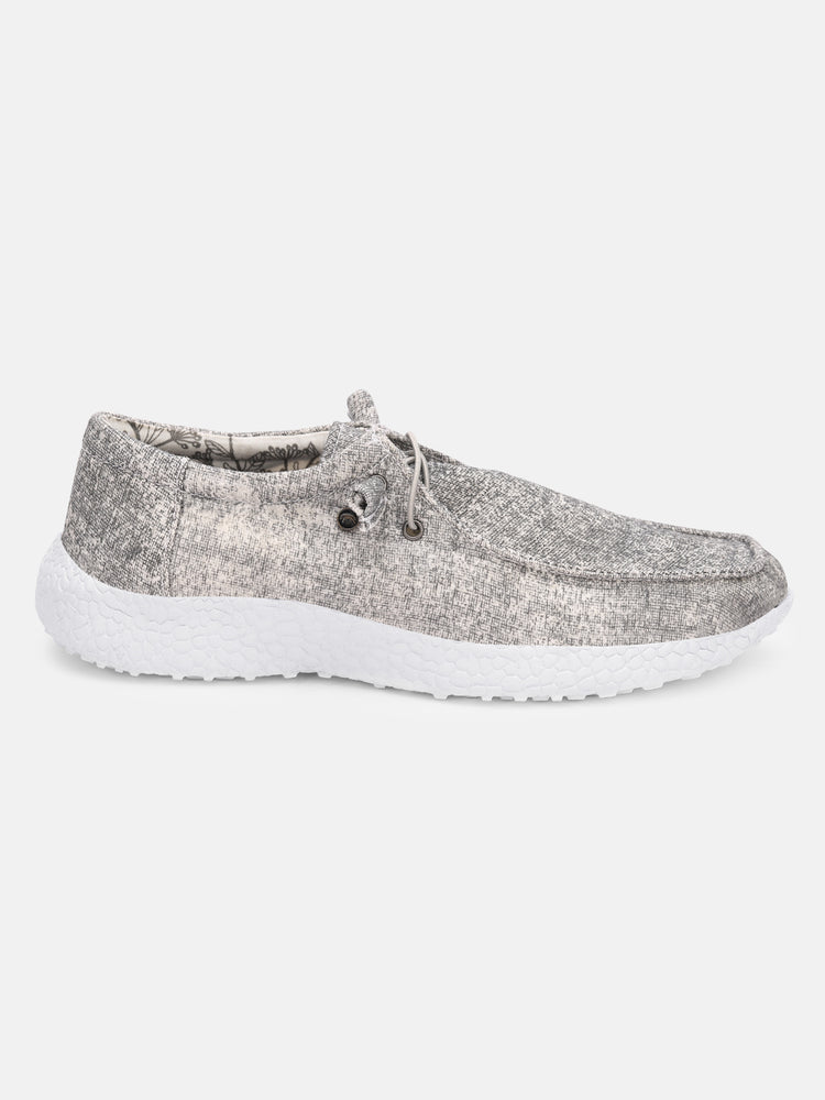 Women Grey Casual Canvas Slip-On Sneakers Shoes - JUMP USA