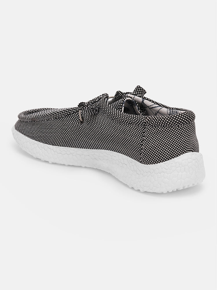 Women Black Casual Canvas Slip-On Sneakers Shoes - JUMP USA