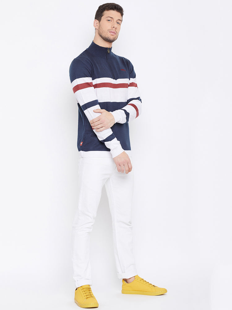 Men Regular Fit Cotton Casual Lightweight Sweater - JUMP USA (1568779501610)