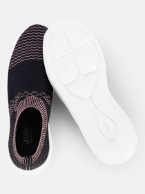 JUMP USA Women's Textured Blue Smart Casual Sneakers Shoes - JUMP USA