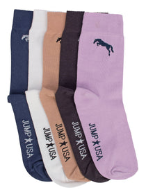 Men Pack of 5 Calf length socks - JUMP USA (1568793460778)