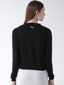 Women Cotton Casual Long Sleeve  Black Winter Sweaters - JUMP USA (1568776486954)