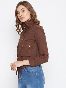 JUMP USA Women Rust Casual Tailored Jacket - JUMP USA