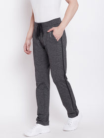 JUMP USA Men Grey Active Wear Solid Track Pant - JUMP USA