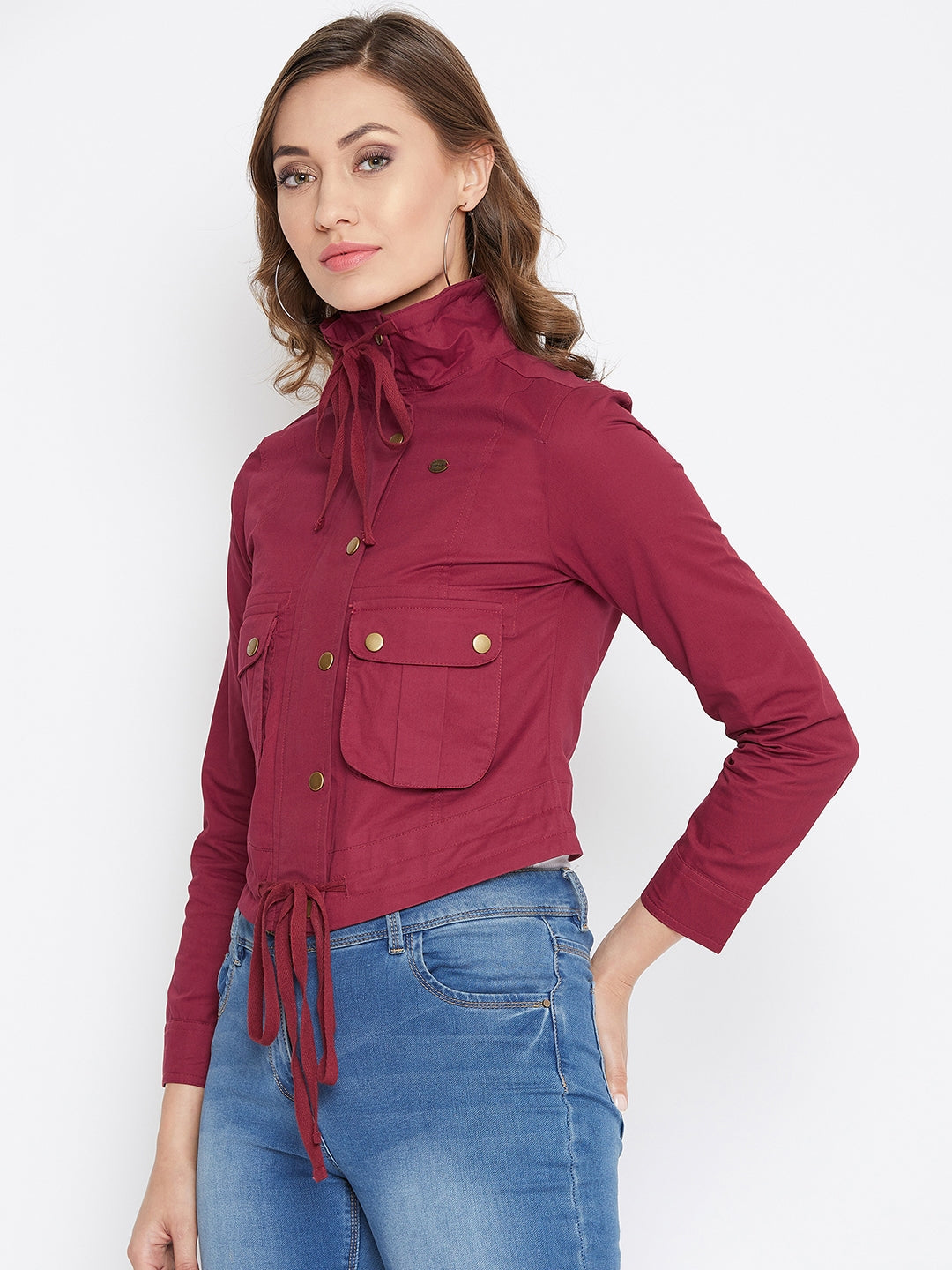 JUMP USA Women Red Casual Tailored Jacket - JUMP USA