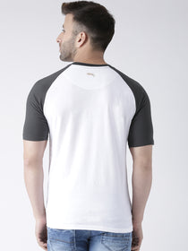 Men Casual Printed White T-shirt - JUMP USA