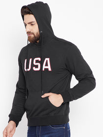 Mens Solid Black Sweatshirt - JUMP USA
