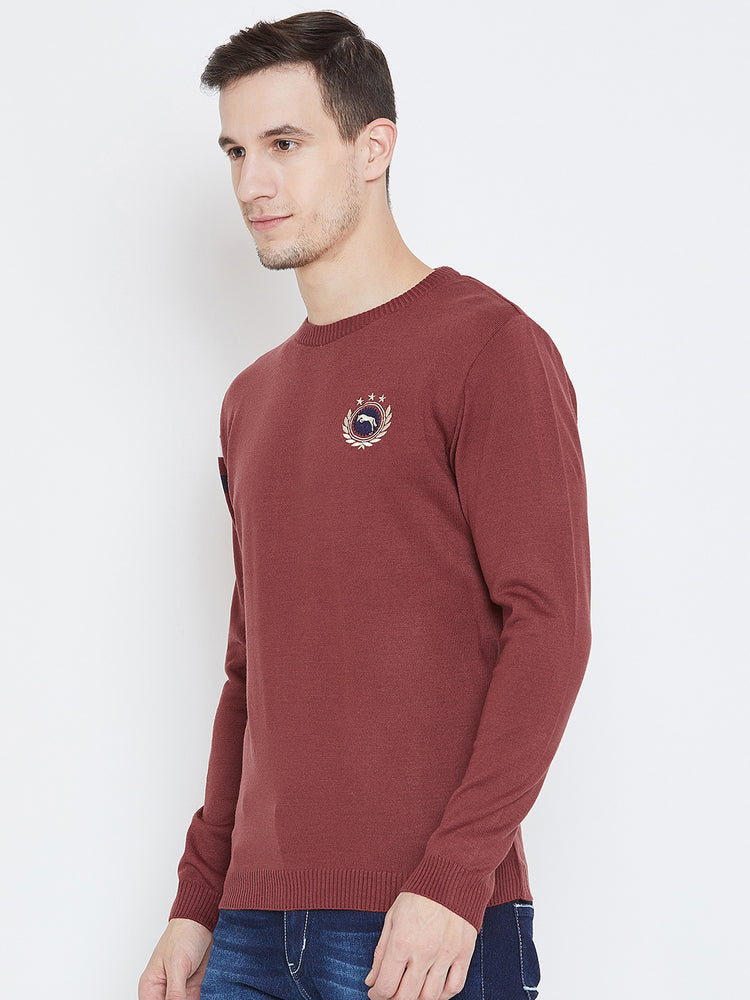 Men Red Casual Sweaters - JUMP USA