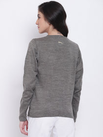 Women Beige Casual Sweaters - JUMP USA
