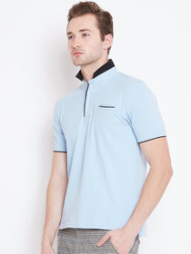 JUMP USA Men Blue Polo T-Shirt - JUMP USA