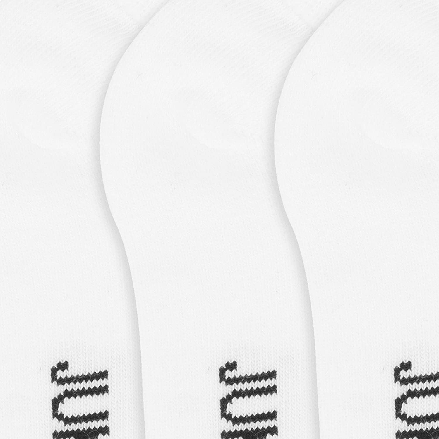 JUMP USA Men's Pack of 3 Ankle Length socks | Men's Casual Socks for Everyday Wear - Sweat Proof, Quick Dry, Padded for Extra Comfort | White/White/White