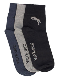 Men Pack of 3 Ankle length socks - JUMP USA (1568793788458)