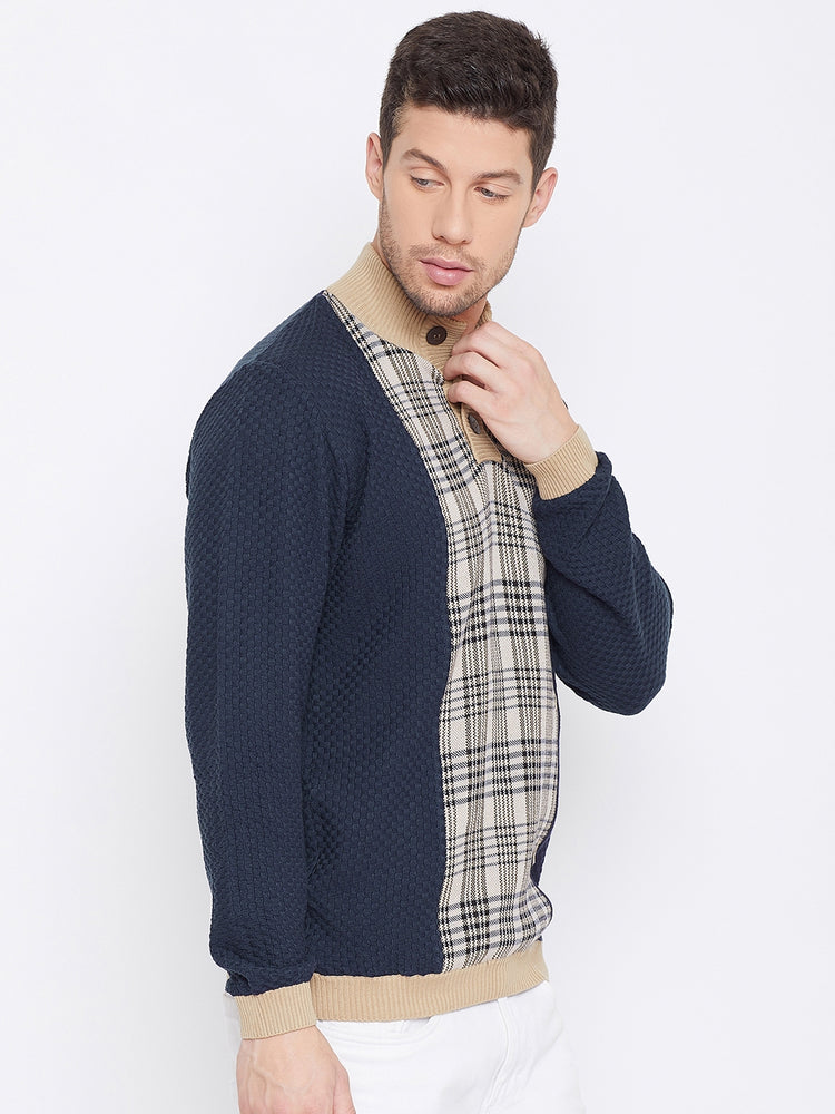 Men Full Sleeve Cotton Sweater - JUMP USA (1568783990826)