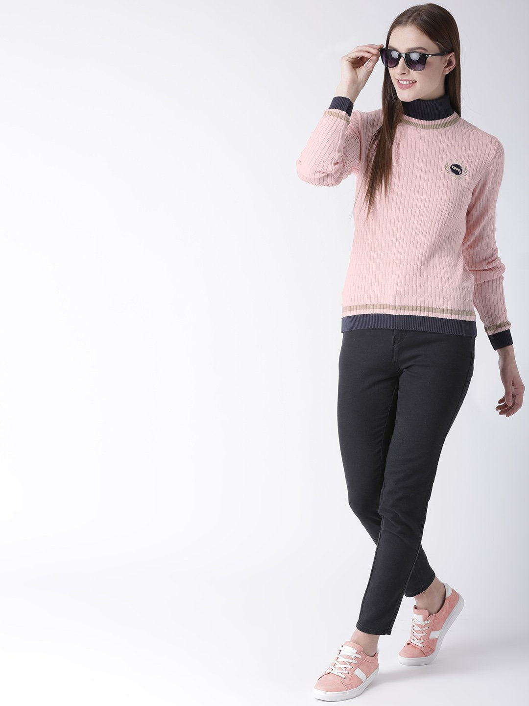 Women Full Sleeves Cotton Casual Sweater - JUMP USA (1568783138858)