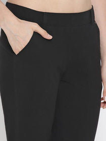 Women Solid Slim Fit Chinos - JUMP USA