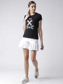 Women White Casual Shorts - JUMP USA