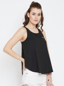 JUMP USA Women Black Solid Tank Top - JUMP USA