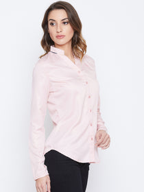 JUMP USA Women Pink Solid Casual Shirts - JUMP USA